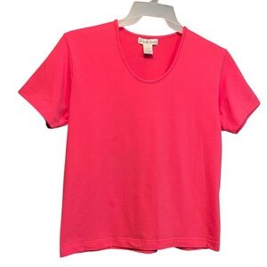 Dress Barn Hot Pink Short Sleeve Tee Size XL